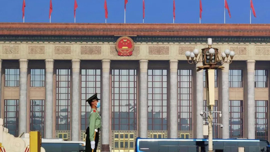 這就是今天早上的人民大會(huì)堂！