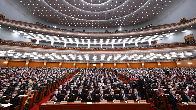圖集丨十三屆全國人大五次會(huì)議舉行第二次全體會(huì)議